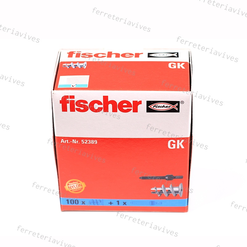 Taco pladur GPF 6 mm 100 unidades Fischer