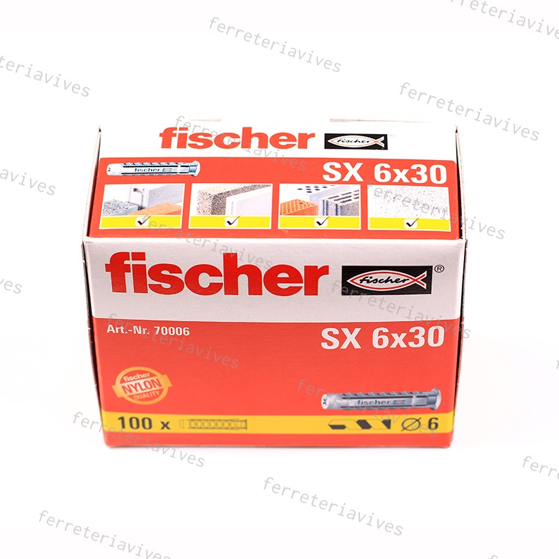 Comprar Tacos S caja de 100 Fischer, precio de oferta
